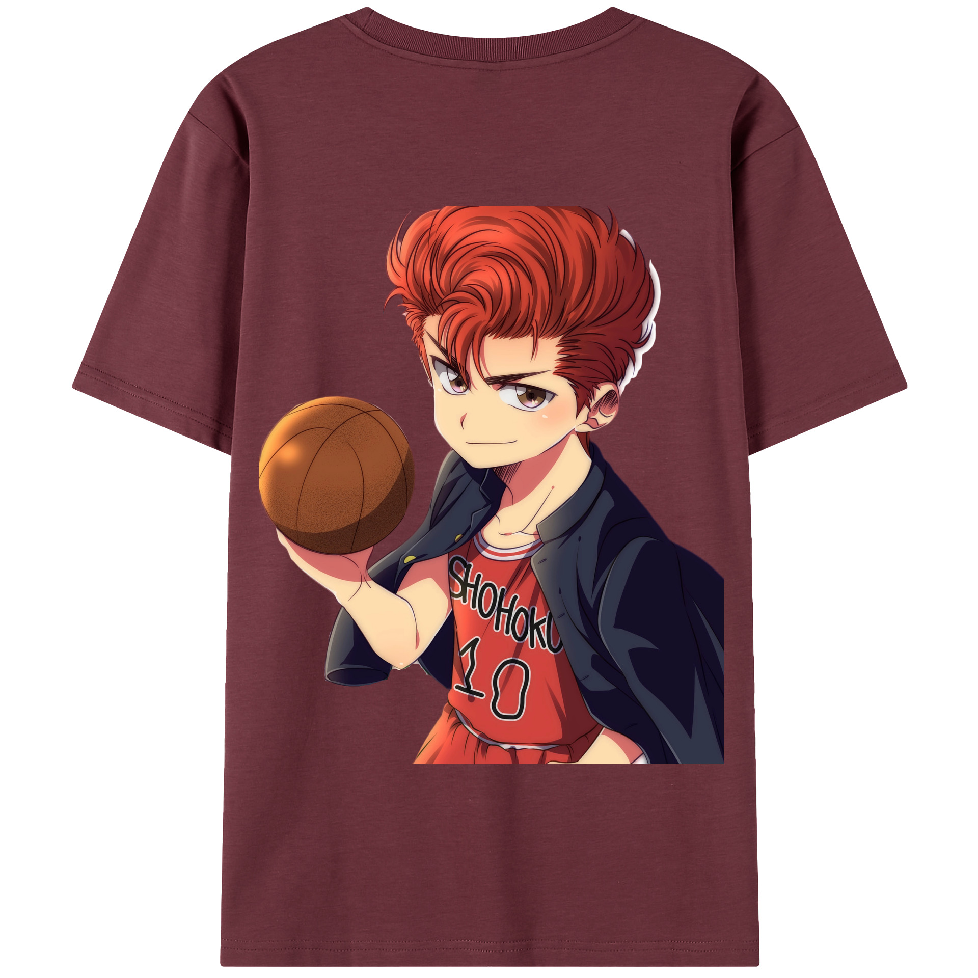 SLAM DUNK／スラムダンク 綿100％半袖Tシャツ（背面プリント）
